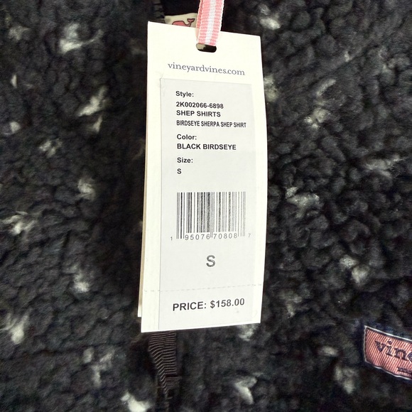 Vineyard Vines Black Birdseye  Sherpa Pullover - Picture 2 of 5